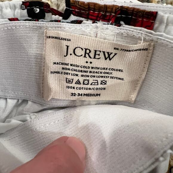 NWT J. Crew Men's White W/Christmas Tree Print Woven Boxers - SIZE XL - Picture 7 of 7